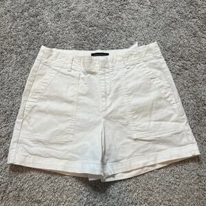 Banana Republic Authentic Chino White Shorts